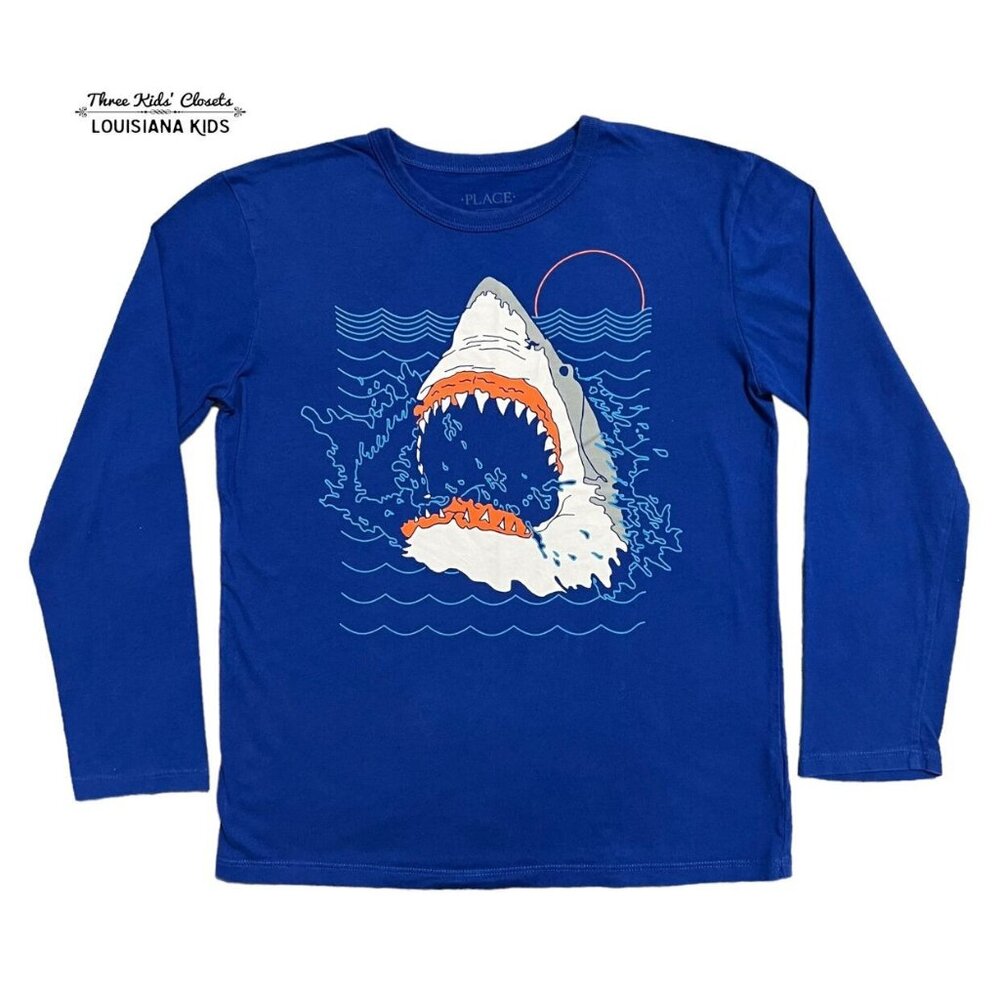 Children's Place Sz L (10/12) Shark Shirt